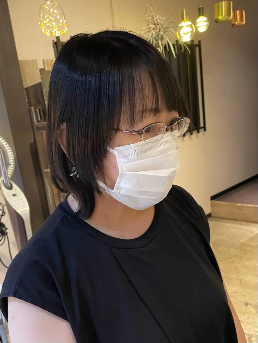 ミディアム 北原 紗希のヘアスタイル