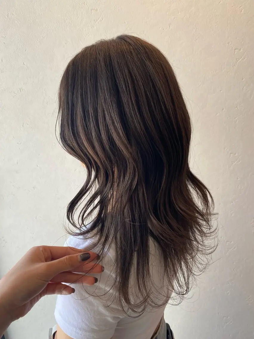 ミディアム カラー カット ヘアカラー 希優🌺ソムリエ /ブリーチ/カットのヘアスタイル
