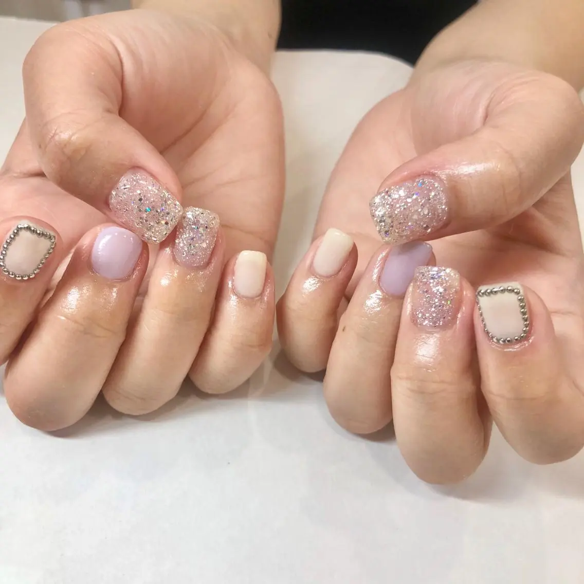 ネイル ガーリー ハンドネイル 🎀AYAKO 🎀中韓ネイルのネイルデザイン