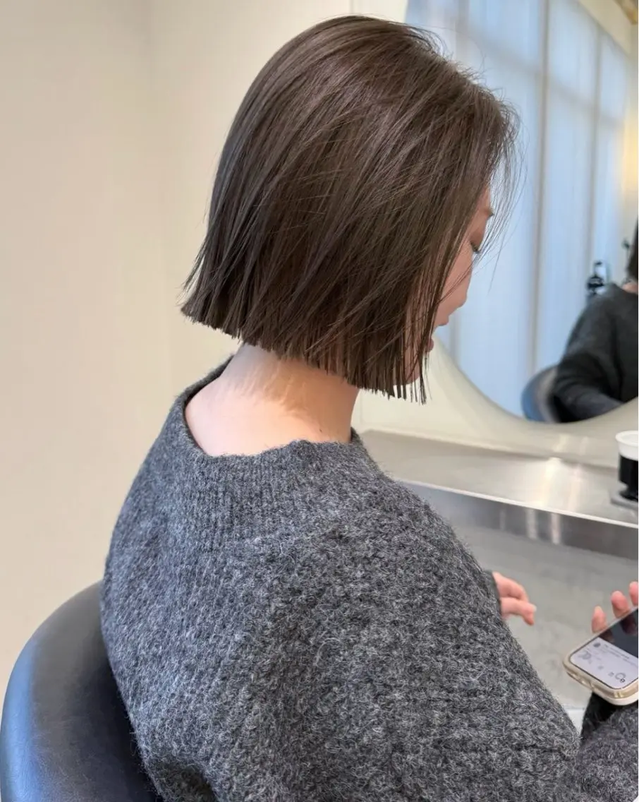 ミディアム カット ヘアカラー 透明感カラー/似合わ せカット/大島実加永のヘアスタイル