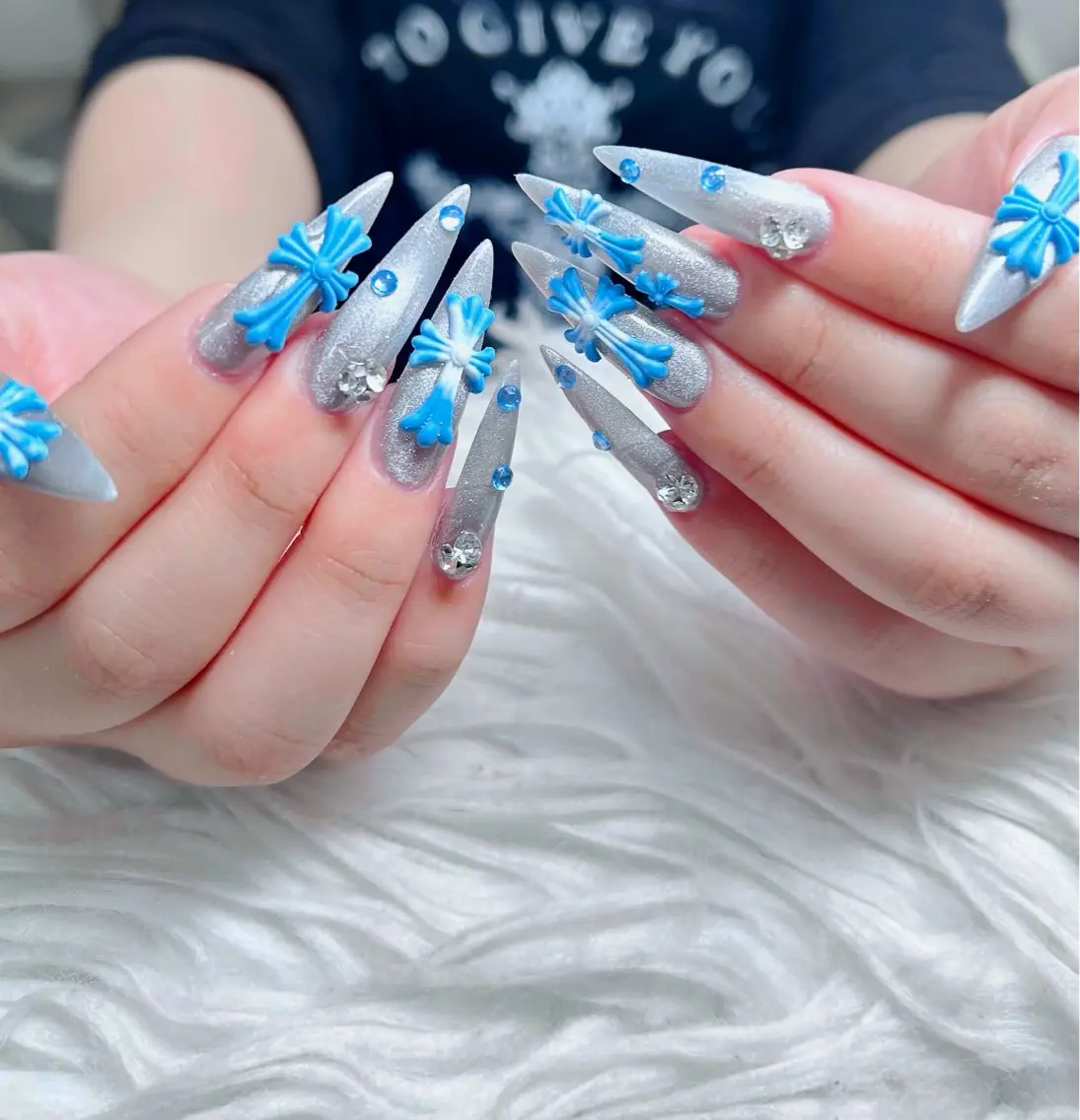ネイル フットネイル フレンチネイル グラデーション 韓国ネイル ロングネイル ハンドネイル Hani Nail Salonのネイルデザイン
