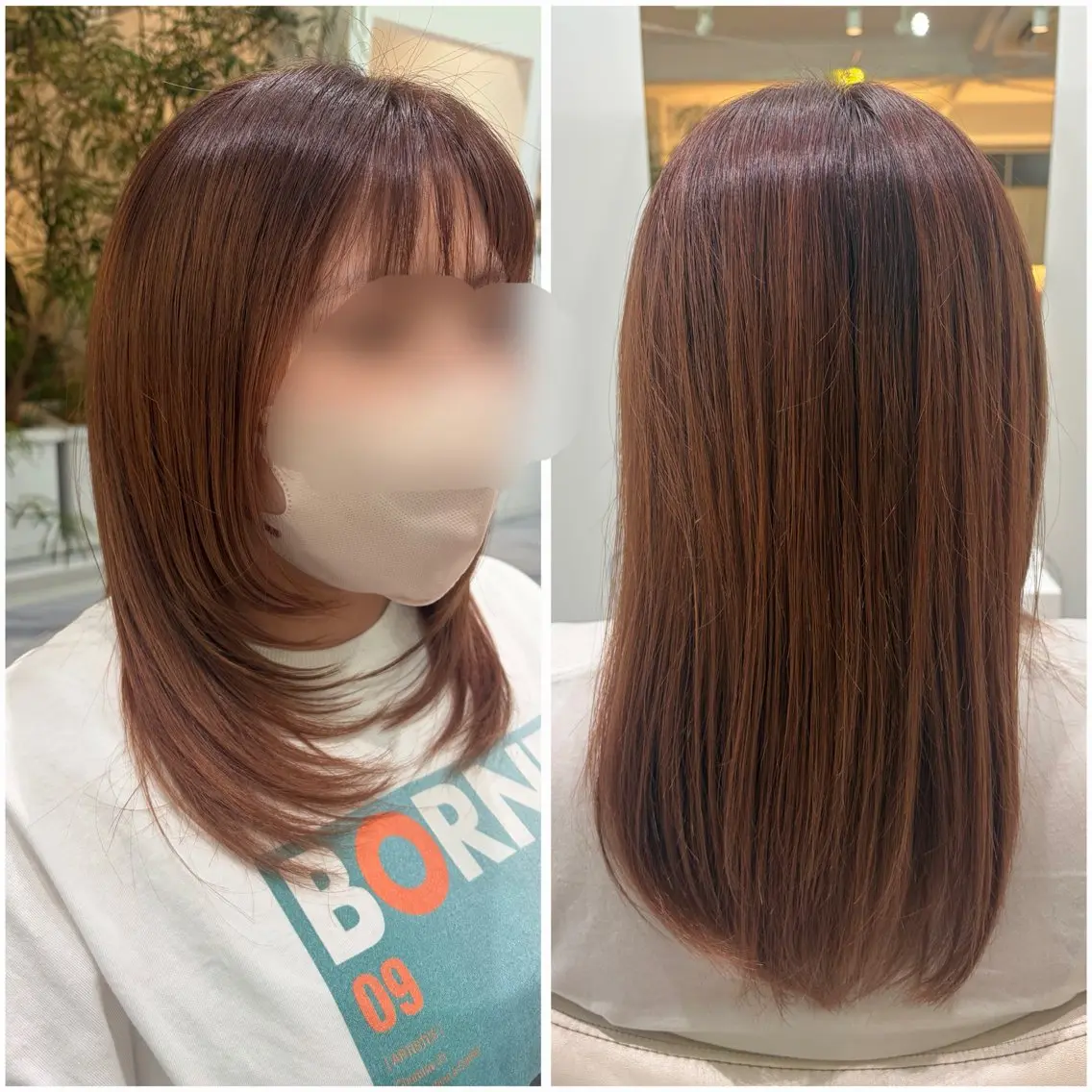 ミディアム レイヤーカット 神長 果凜のヘアスタイル
