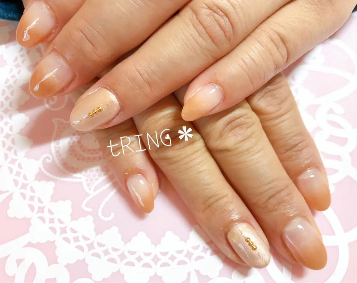 ネイル ハンドネイル tRING＊ しいの木台のネイルデザイン