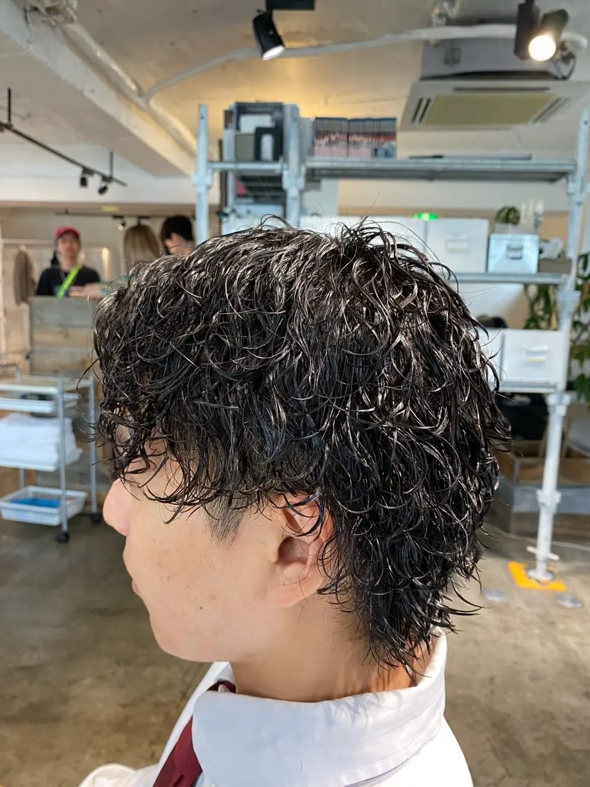 パーマ メンズ メンズパーマ 波巻きパーマ メンズパーマ 特化/中川拓也のヘアスタイル