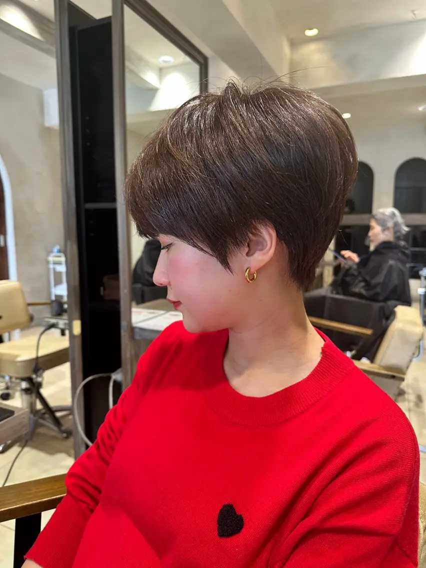 ショート ショートボブ ボブ ショートヘア 福原 優介のヘアスタイル