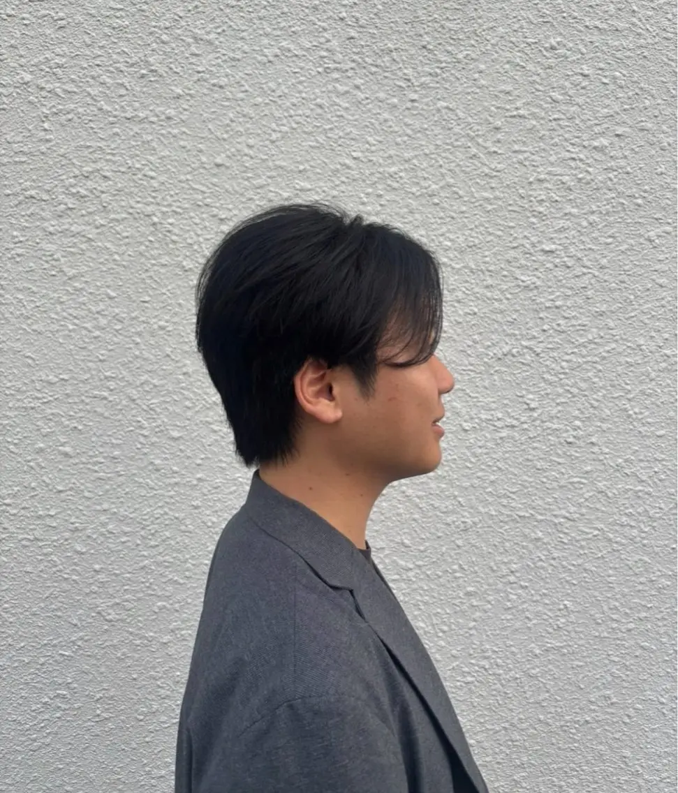 メンズカットとヘアカラーのセットのメニューの写真