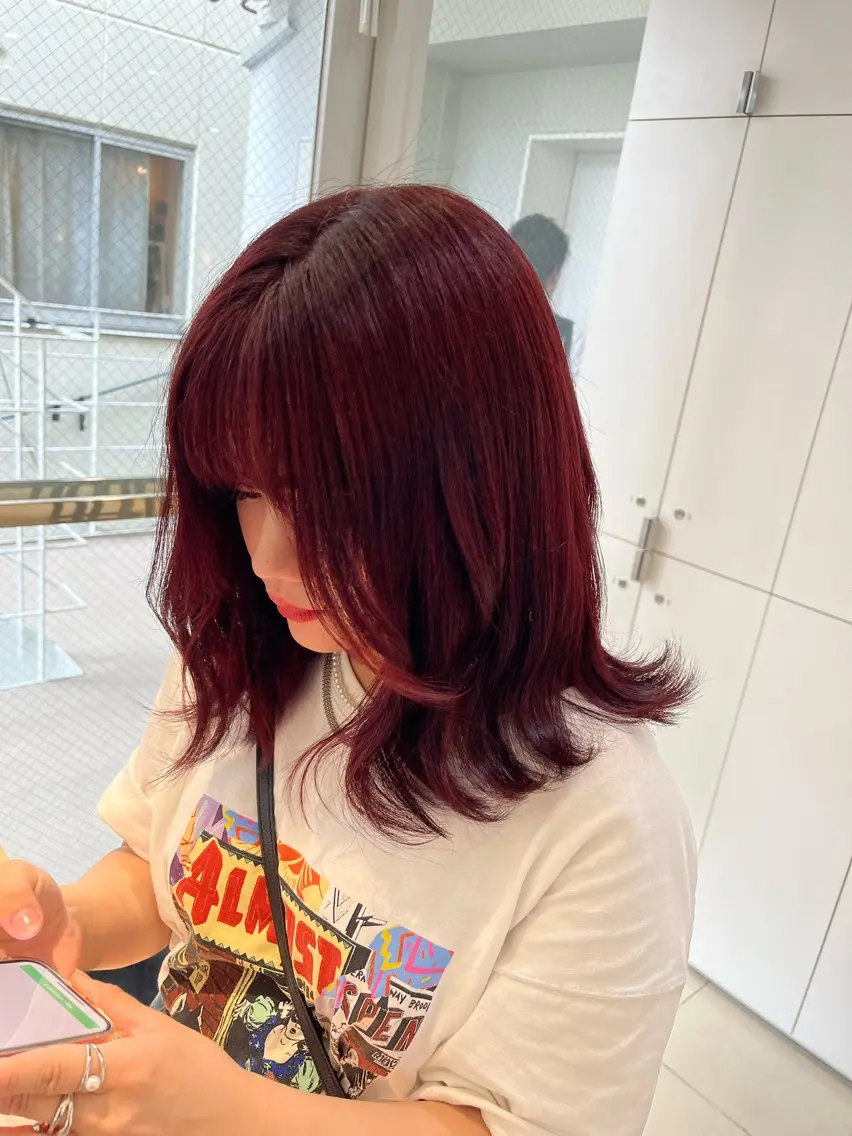 ミディアム カット ヘアカラー トリートメント stylist ◎RUKI.のヘアスタイル