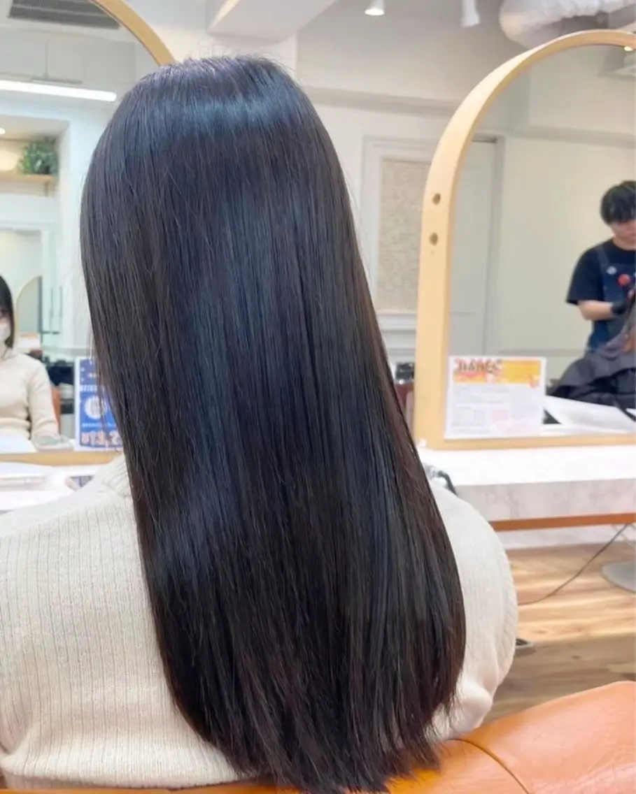 ロング カラー ヘアカラー 艶カラー／ 夢叶のヘアスタイル