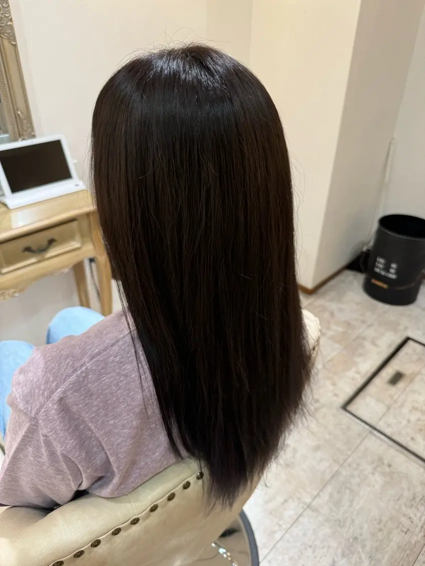 ロング カラー 透明感カラー インナーカラー 髪質改善 仲井 康己のヘアスタイル