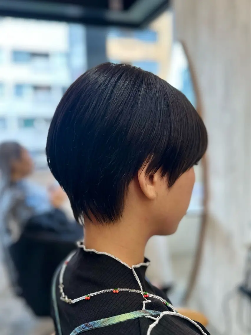 ショート カラー ショートヘア トリートメント カット ヘアカラー トリートメント 巻ける縮毛矯正✨ ボブ/ショートともきのヘアスタイル