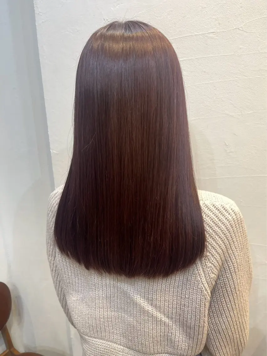 カラー ロングレイヤー ／米澤凌華のヘアスタイル