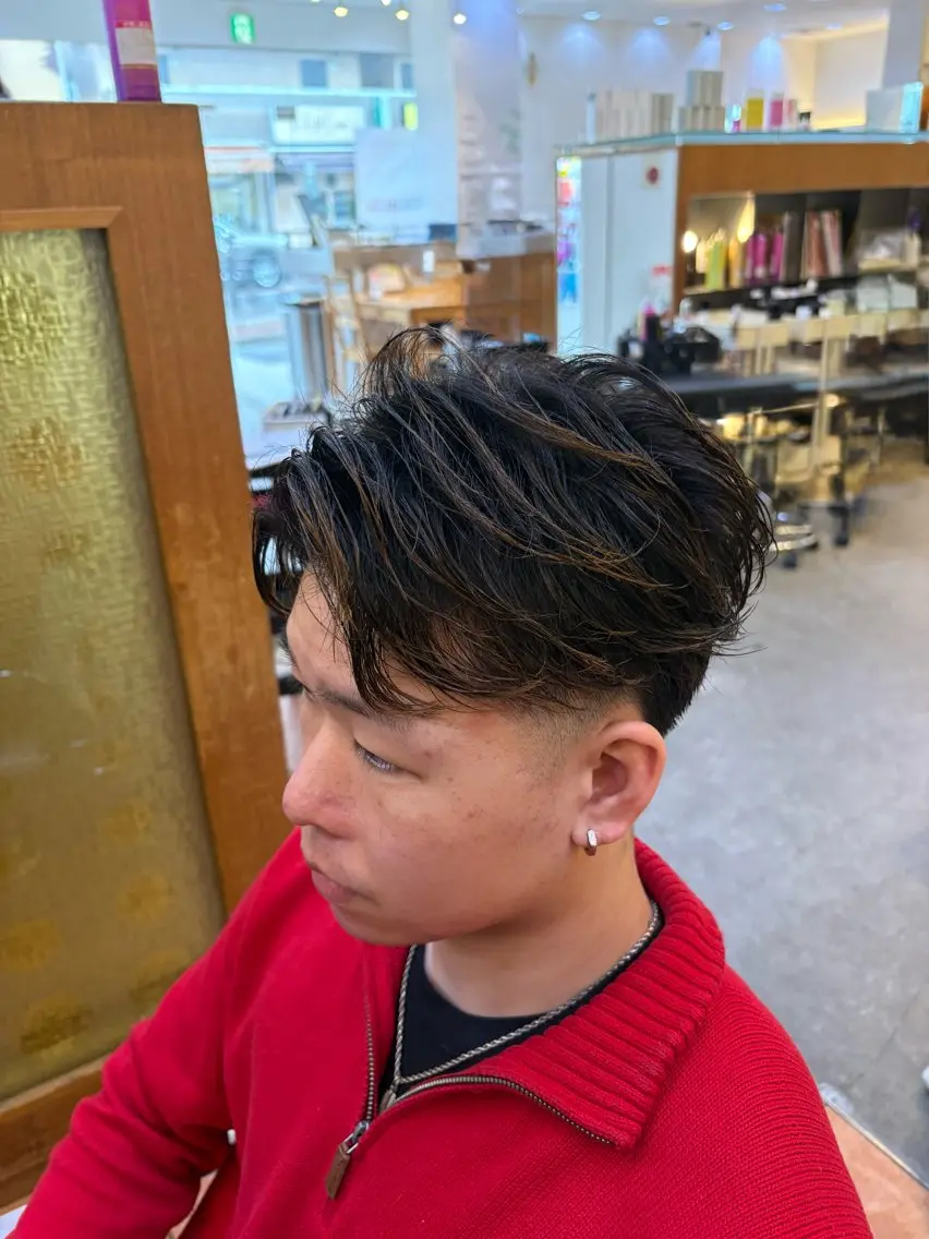 メンズ カット 相模大野メンズ パーマ 仁翔のヘアスタイル