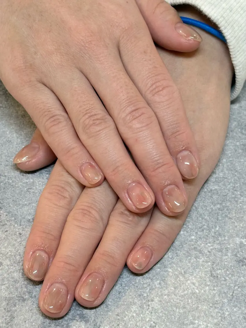 ネイル クリアネイル ニュアンスネイル Minamo 🩵のネイルデザイン