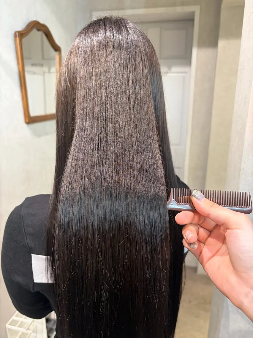 ロング カラー ヘアカラー トリートメント 透明感カラー🫧🎀 まりなのヘアスタイル