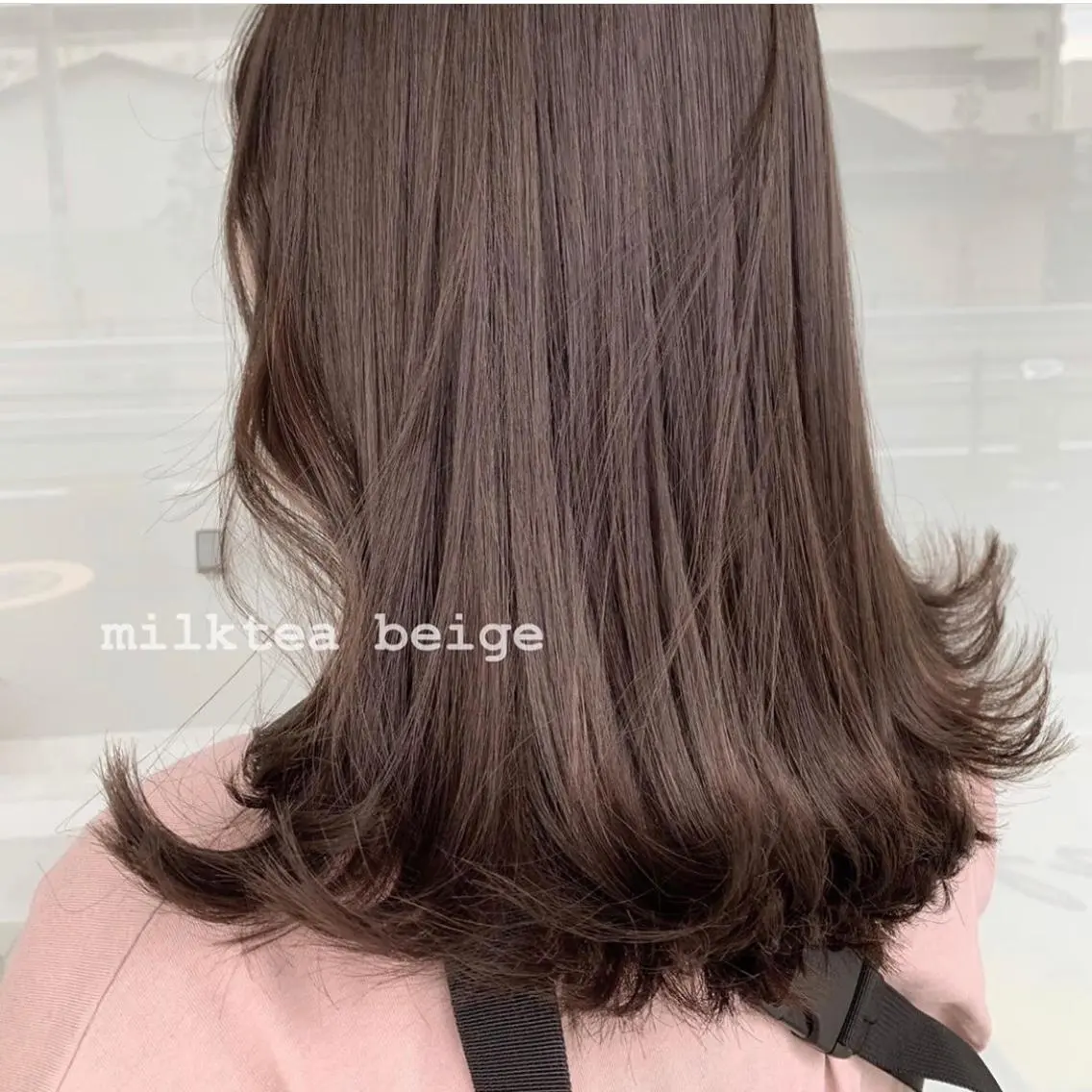 ミディアム カット ヘアカラー レイヤー/艶髪カラー 森本くるみのヘアスタイル