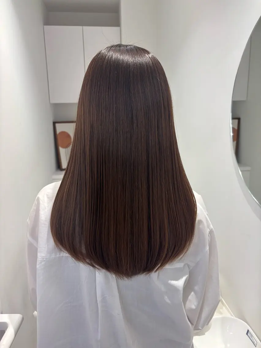 ロング リン🔔ボブ cut 柔らかベージュ🤎のヘアスタイル