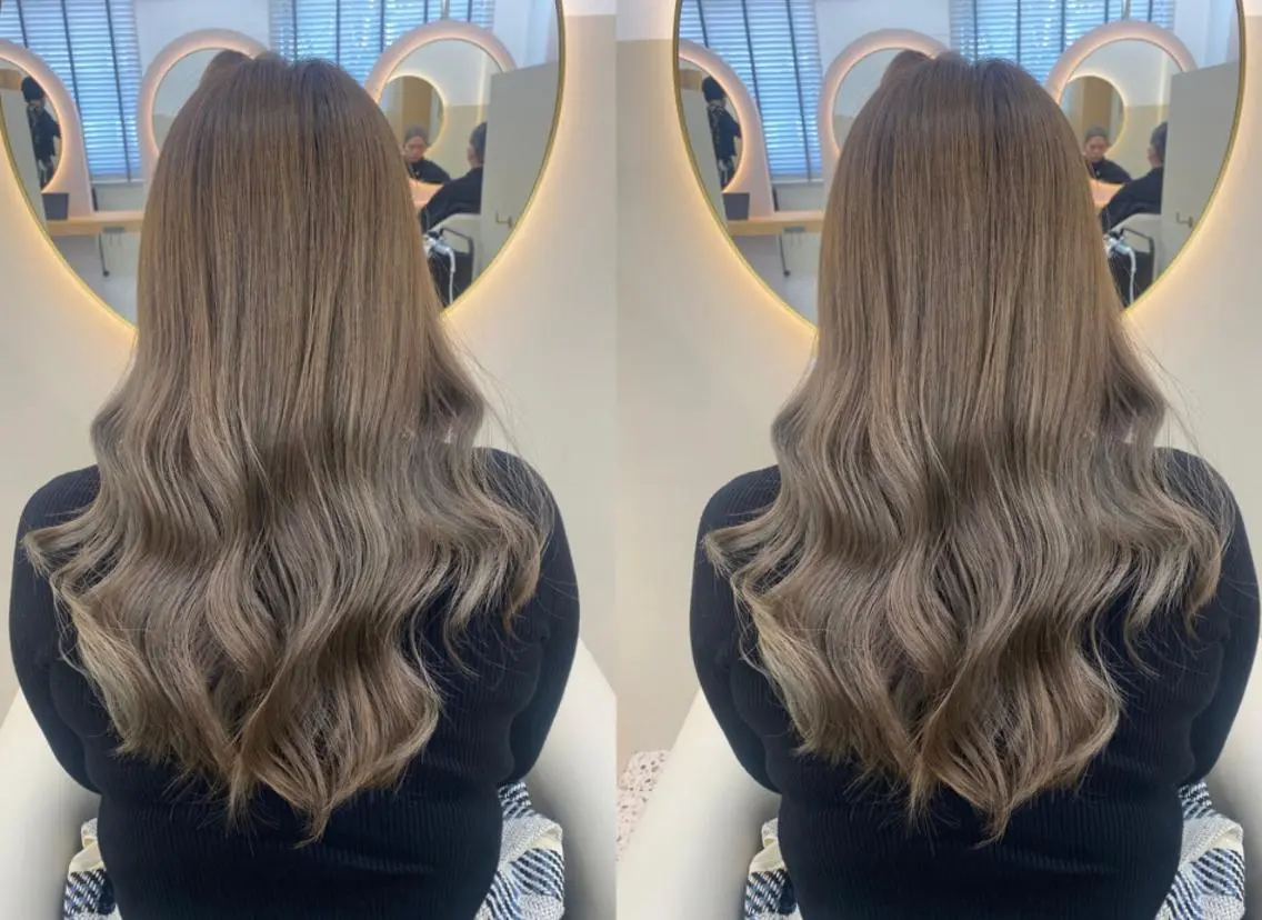 ロング カラー カット ヘアカラー トリートメント リピート90%超/縮 毛/酸性縮毛特化井口のヘアスタイル
