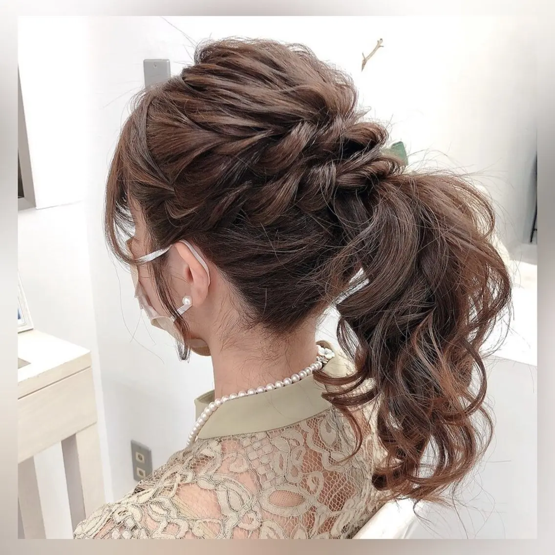 ヘアアレンジ ポニーテール 似合わせヘアメイク 💐オダギリチアキのヘアスタイル