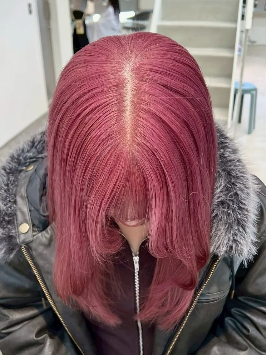 ロング カラー ピンクカラー ヘアカラー うる艶カラー 🪐💫serenaのヘアスタイル