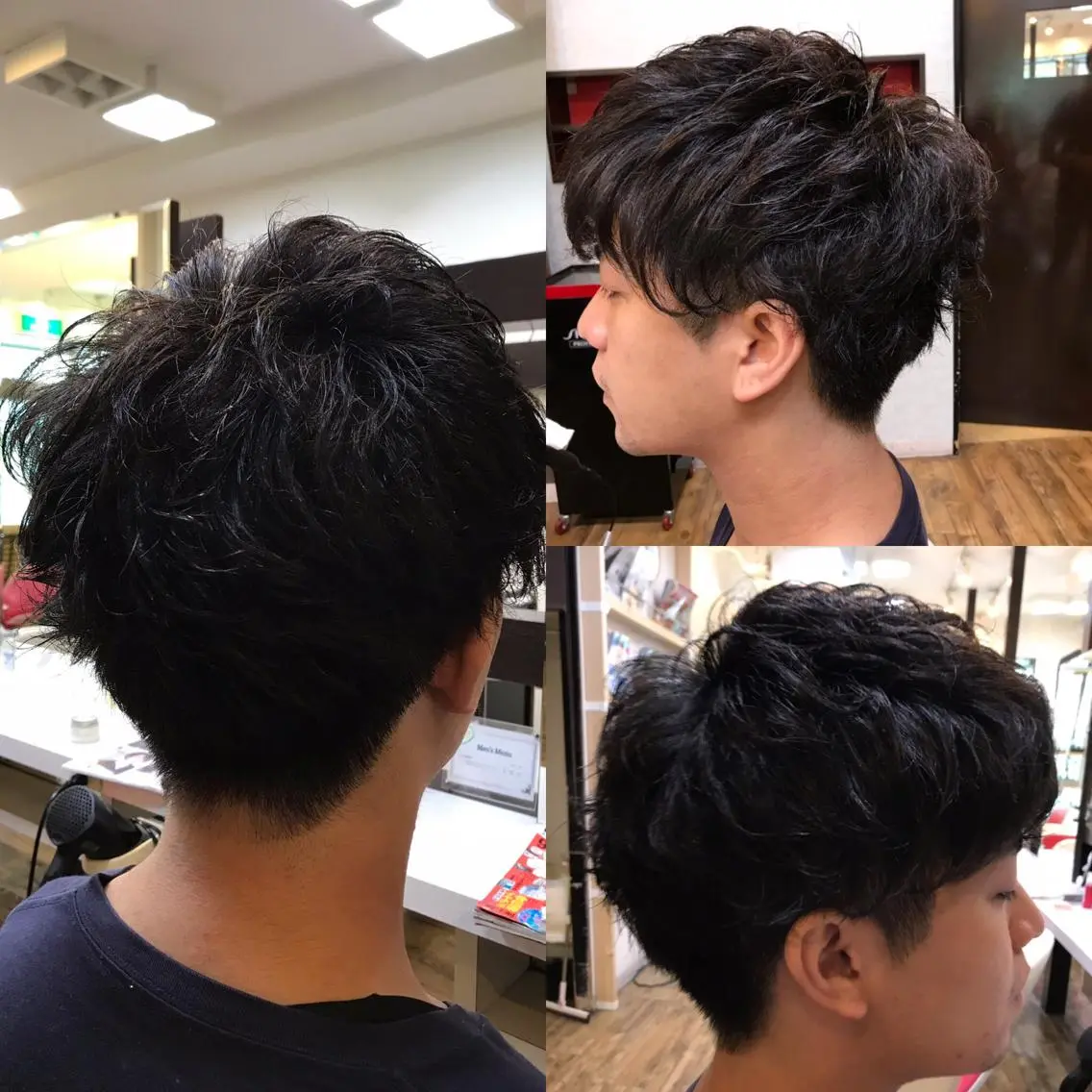 ショート メンズ メンズパーマ ツーブロック 刈り上げ ショートヘア カット 赤羽、髪質改善サロン 吉野リョウスケのヘアスタイル