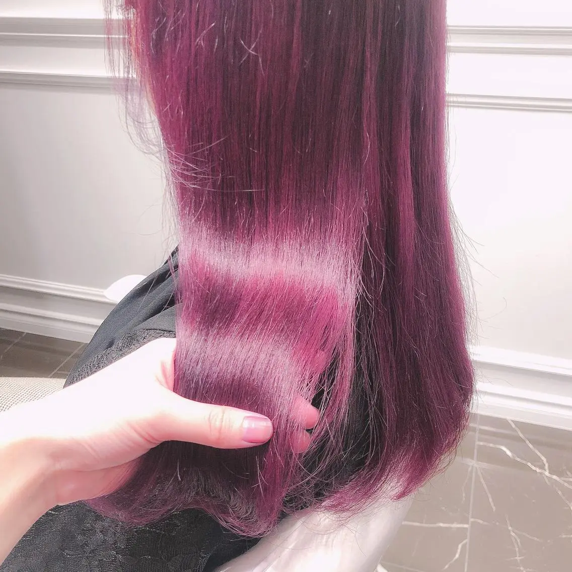 ロング カラー ブリーチ ヘアカラー トリートメント miyu /トレンド カラー×艶髪のヘアスタイル