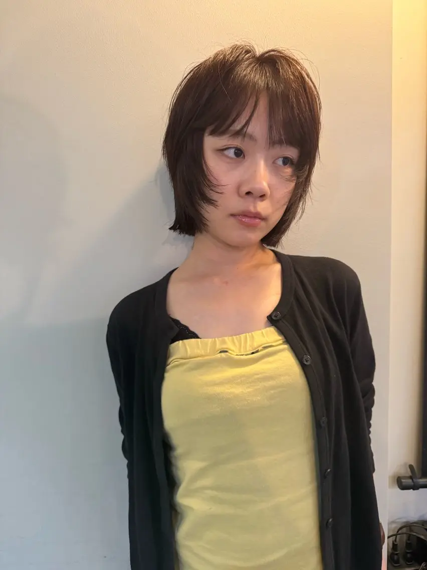 ミディアム ワンレンボブ ボブ 髪質改善 林 コウセイ【三軒茶屋】のヘアスタイル