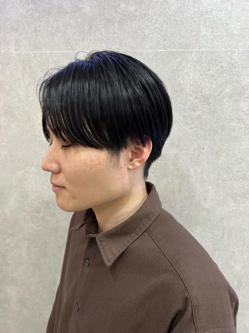 ミディアム メンズ センターパート 🐝Haney .haruka🐝のヘアスタイル