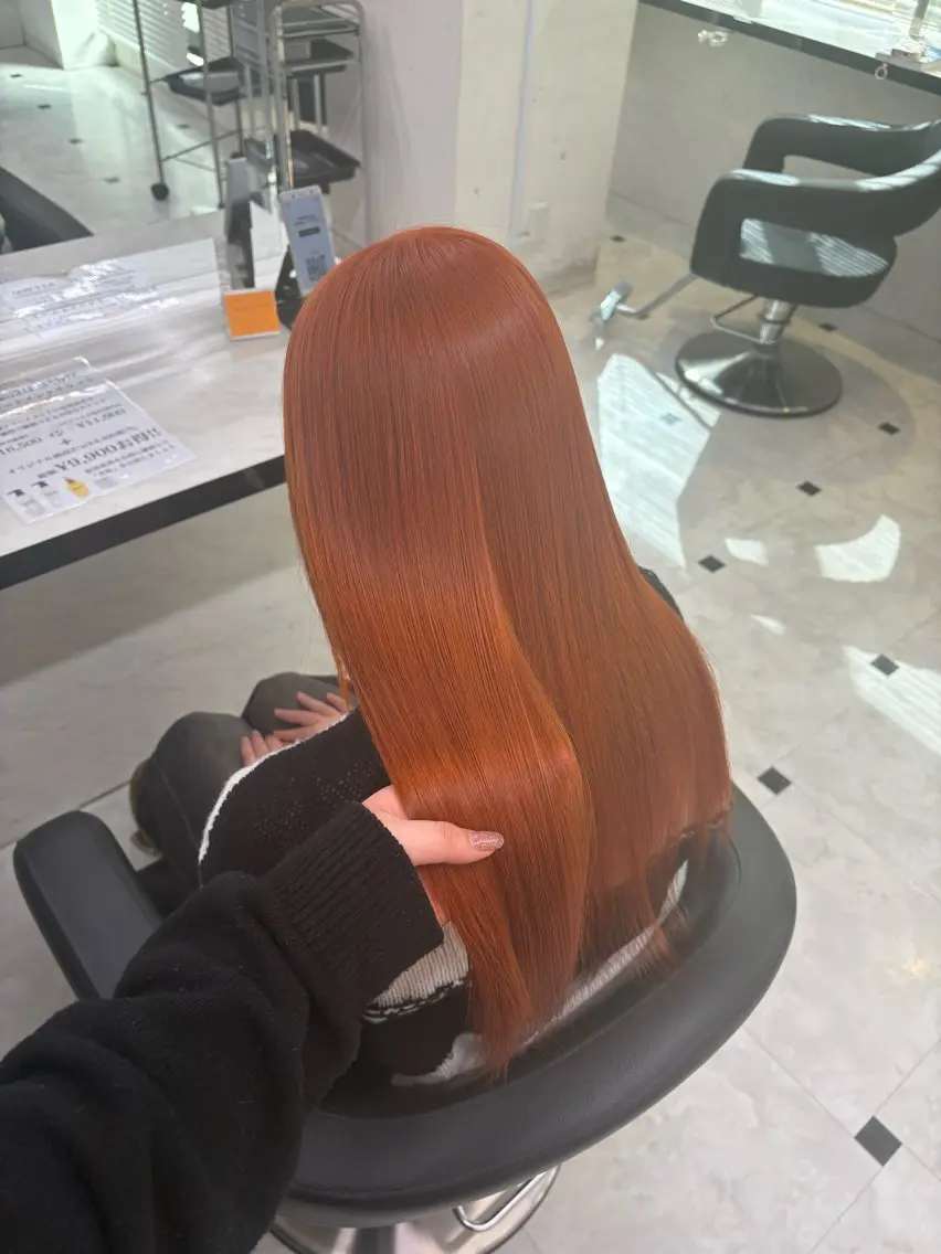 ロング カラー 透明感ベージュカラー 🪞上野🪞AIのヘアスタイル