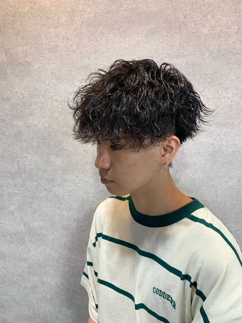 ショート パーマ メンズ カット パーマ ⚡️メンズ特化⚡️ RYUKIのヘアスタイル
