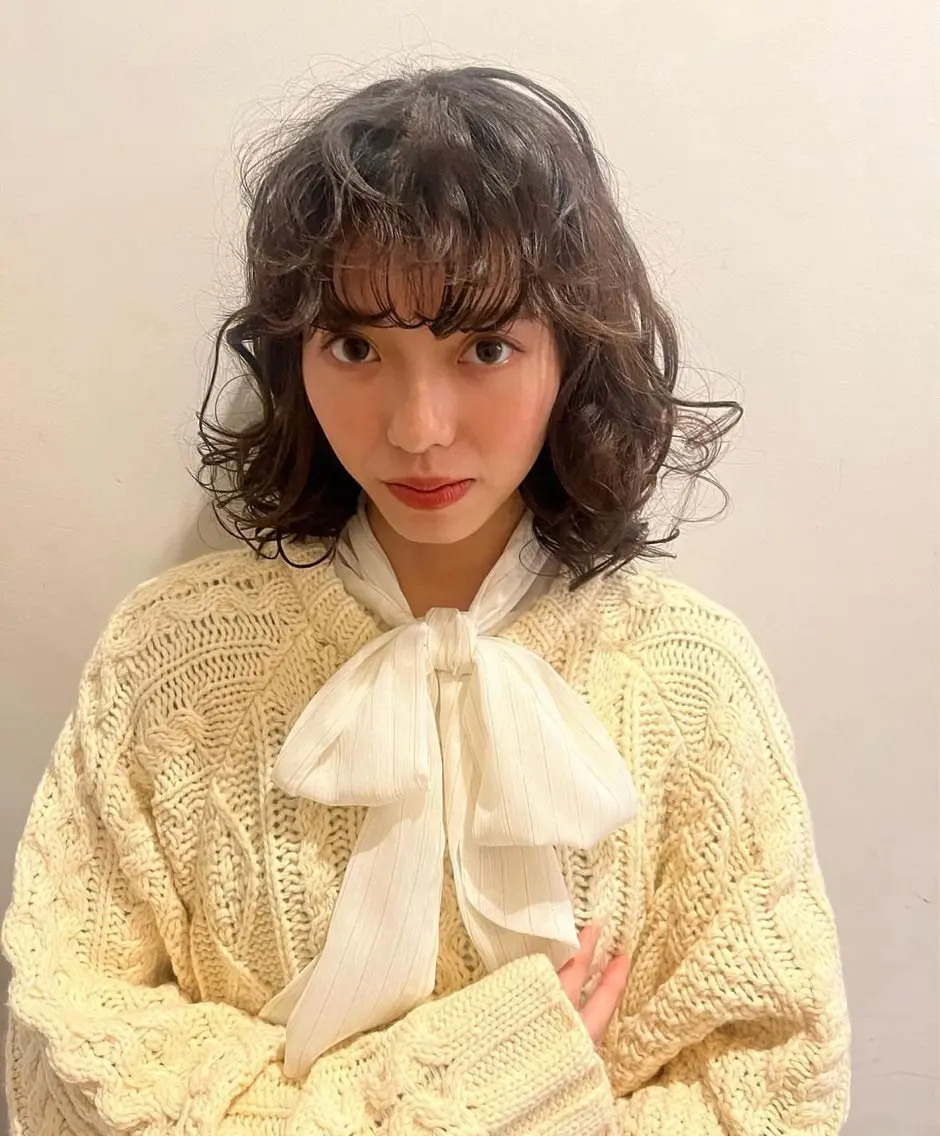 カット パーマ パーマモデル募集中 💫 増元 愛玲のヘアスタイル