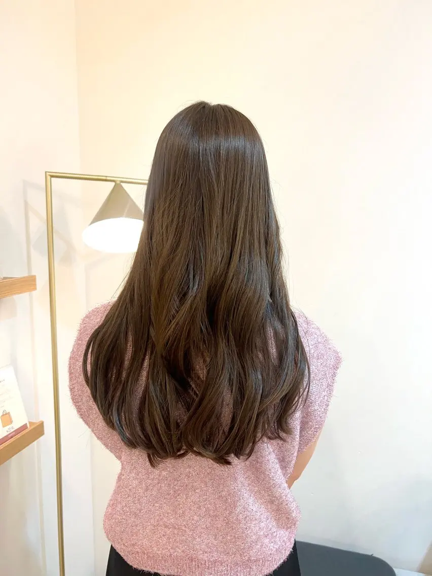 ロング カラー ベージュカラー 透明感カラー ヘアカラー 艶カラー/透明感 /ヒグチアオイのヘアスタイル