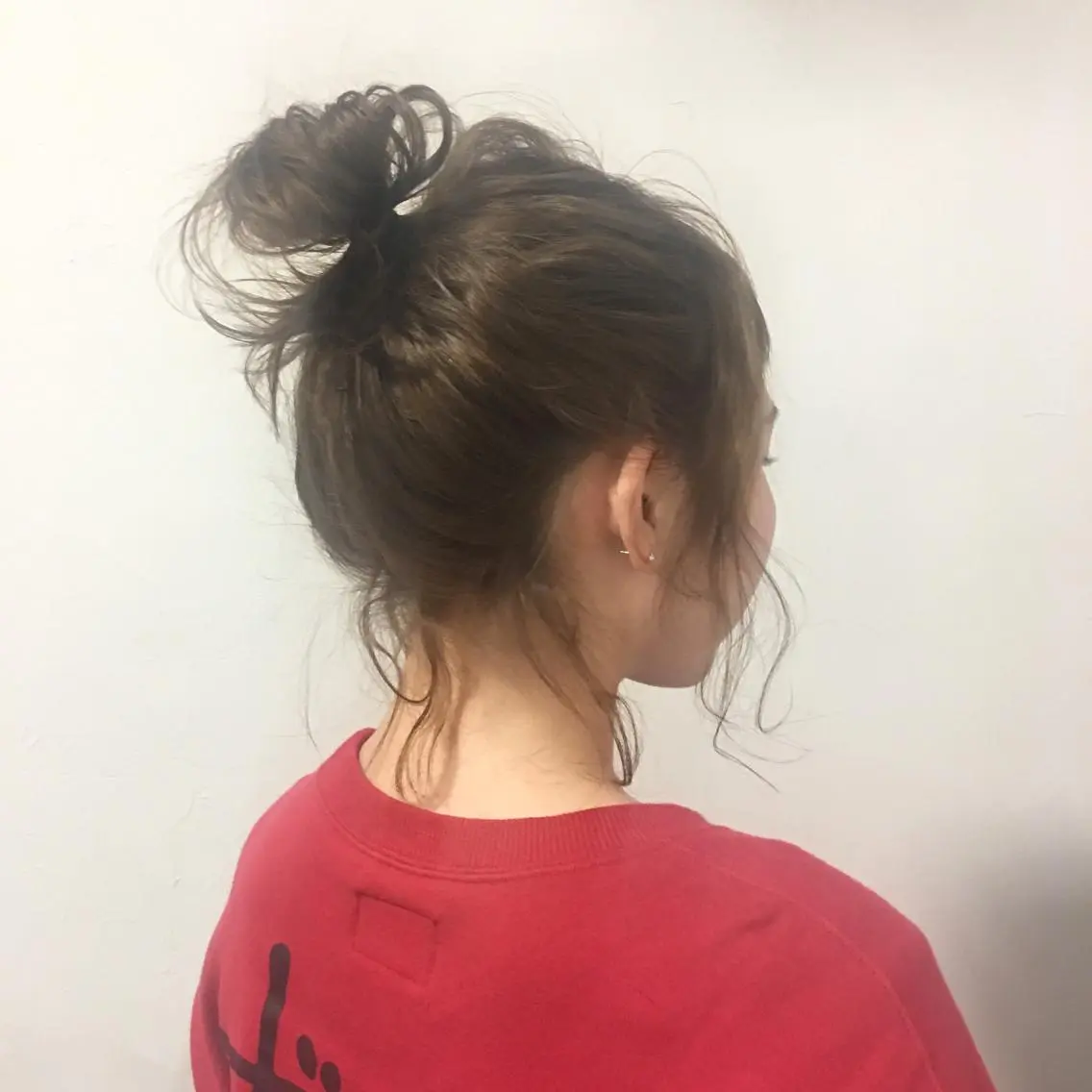 ショート お団子ヘア ボブ 中野 恵脩のヘアスタイル