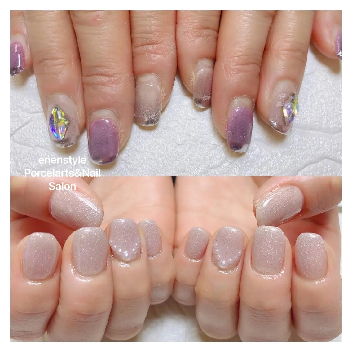 ミディアム ネイル 🐾enen style 🐾のネイルデザイン