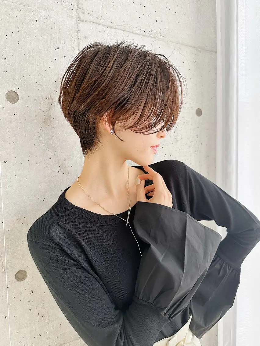 ショート カラー カット ヘアカラー トリートメント 🍋似合わせ✖️ ショートヘア🍋早田のヘアスタイル
