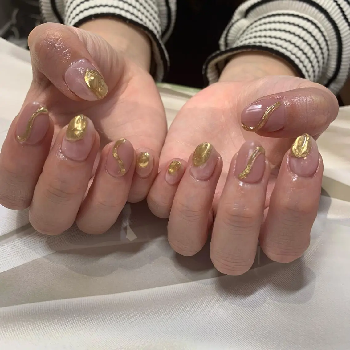 ネイル マットネイル ピンク ハンドネイル マキノ ユイのネイルデザイン