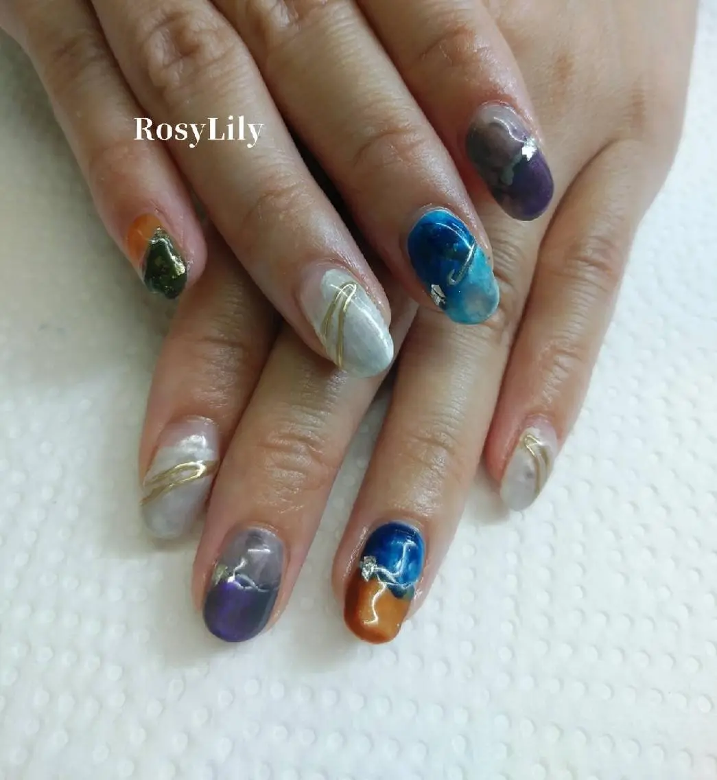 ネイル 持ち込み プライベートサロン Rosy Lilyのネイルデザイン