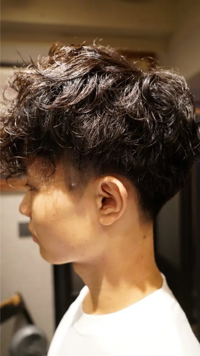 ショート パーマ メンズ メンズパーマ メンズショート/ 木下拓海のヘアスタイル