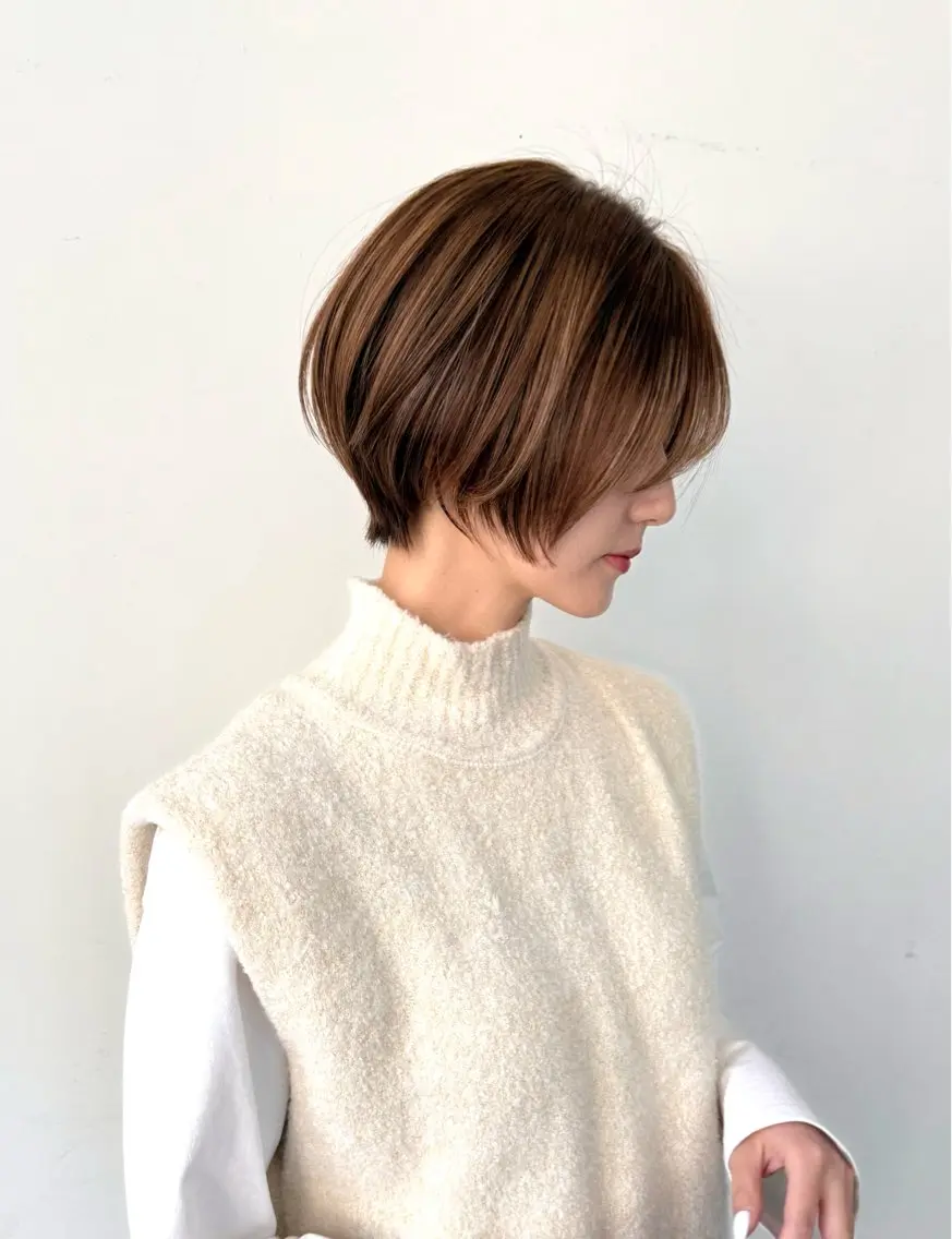 ショート ショートヘア 大人美人ショート 杉浦主馬のヘアスタイル
