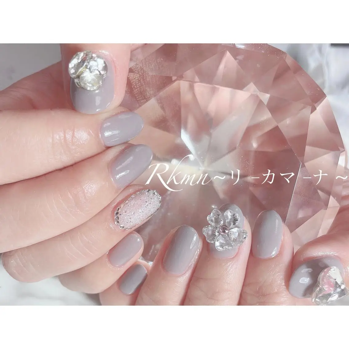 ネイル アートネイル フラワーネイル フレンチネイル ジェルネイル グラデーション ハンドネイル フットネイル ハンドケア Rkmn ~リ-カマ-ナ~のネイルデザイン