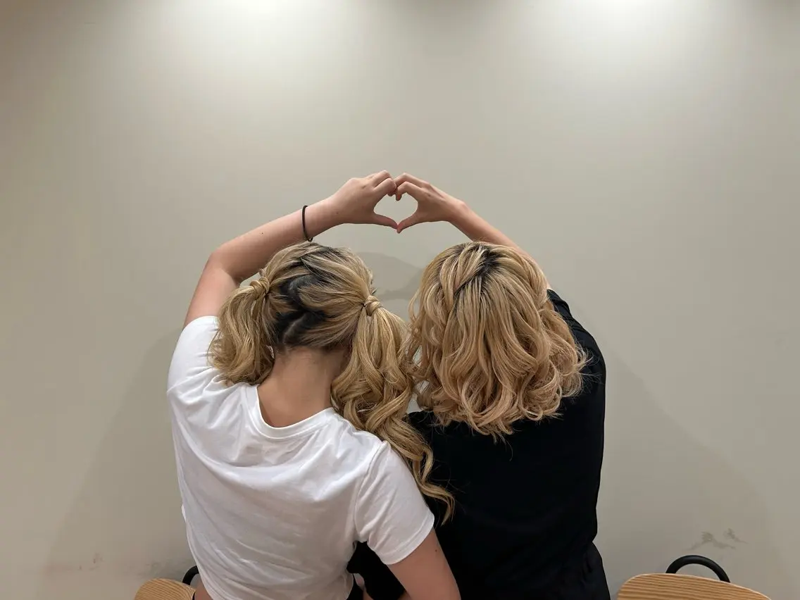 ヘアアレンジ ヘアセット ボウ🪞ヘアセット /メイク/マツパのマツエク・マツパデザイン