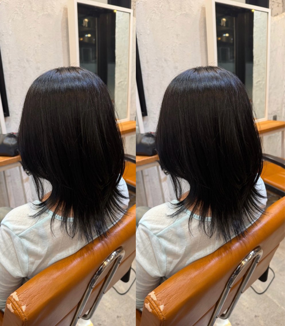 ミディアム カット ヘアカラー REM🤍 /SATOMIのヘアスタイル