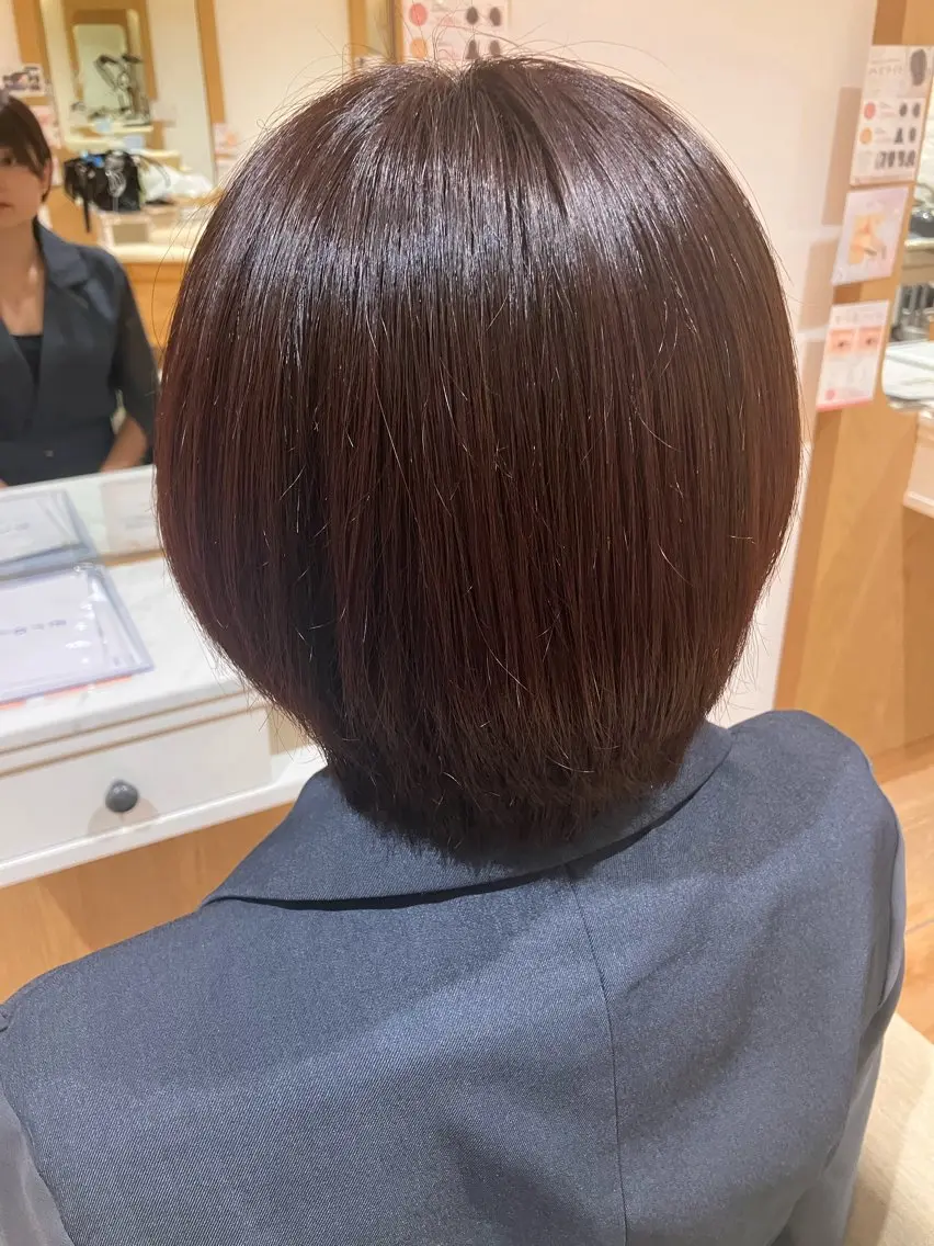 ショート トリートメント ヘアカラー トリートメント ヘッドスパ 岡村 凜のヘアスタイル