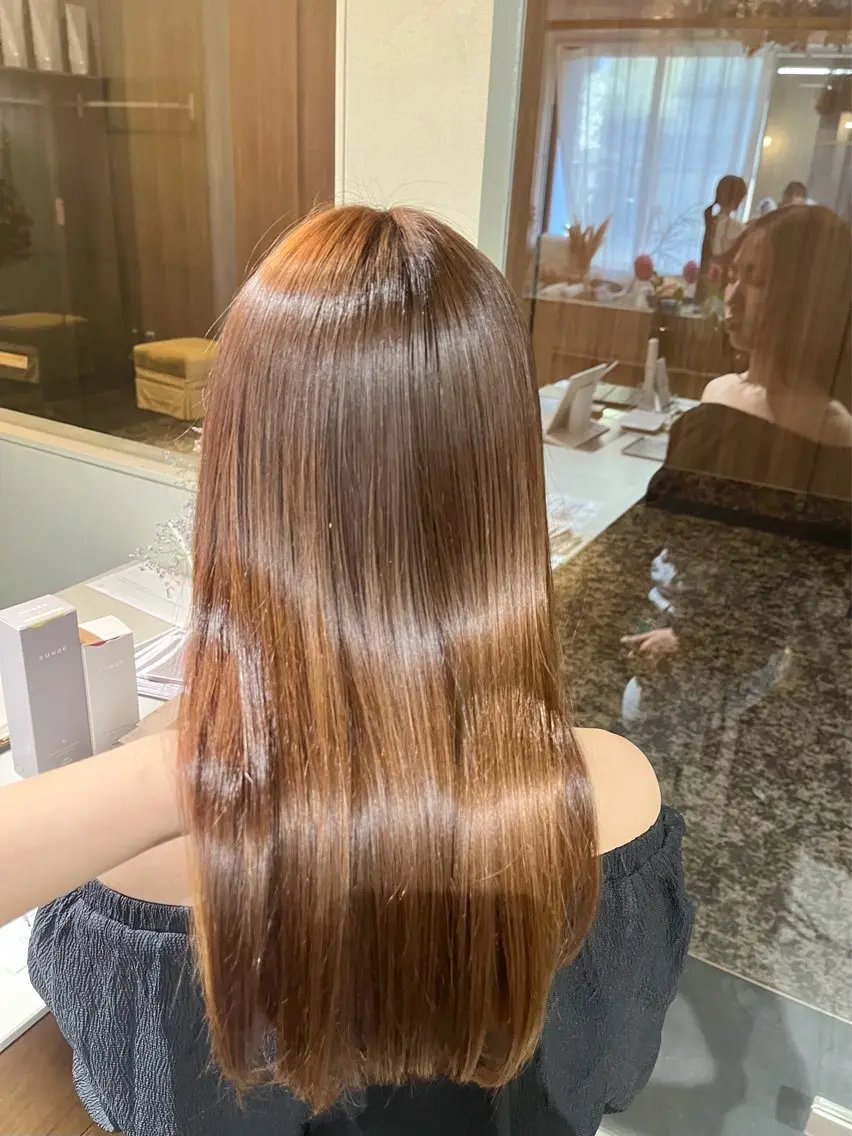 ミディアム カラー 🌼花屋併設🌼 木下奈々望のヘアスタイル
