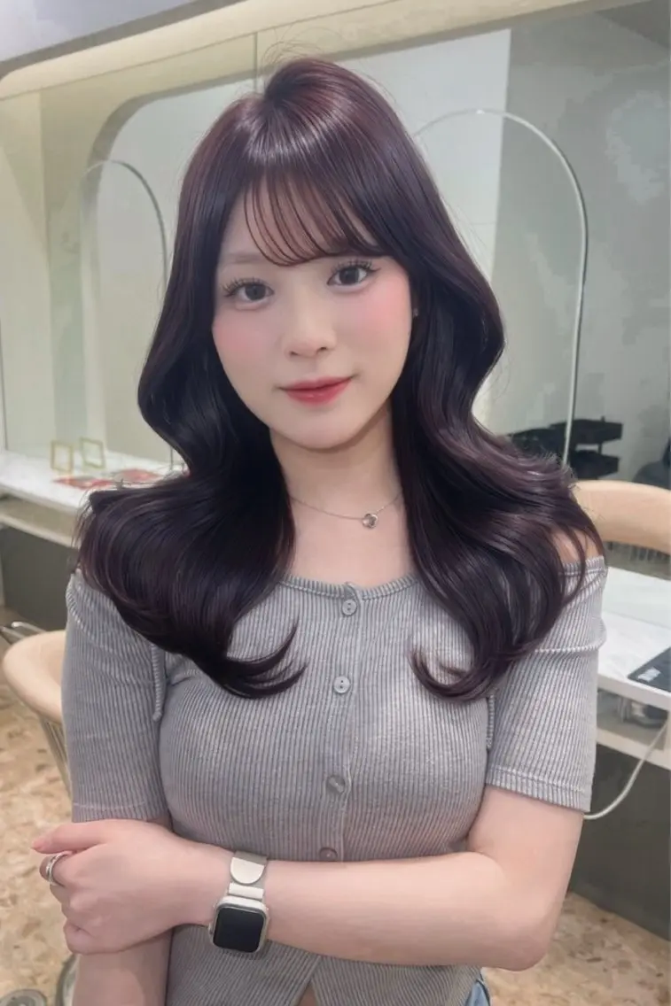 セミロング カラー カット ヘアカラー 縮毛矯正/髪質改善/ 艶カラーレイヤー/翼のヘアスタイル