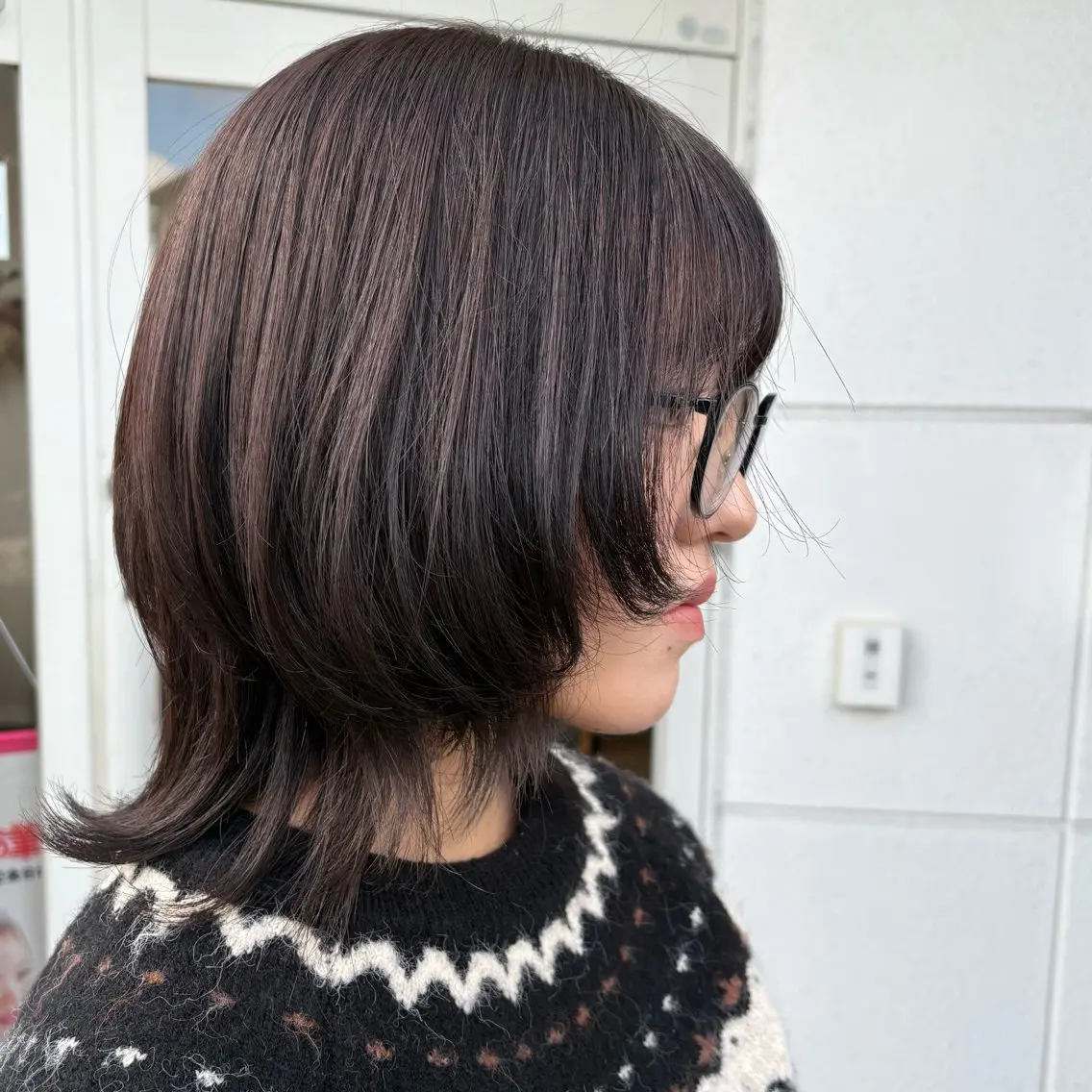 ミディアム ヘアカラー トリートメント ヘッドスパ 衛藤 澄玲のヘアスタイル