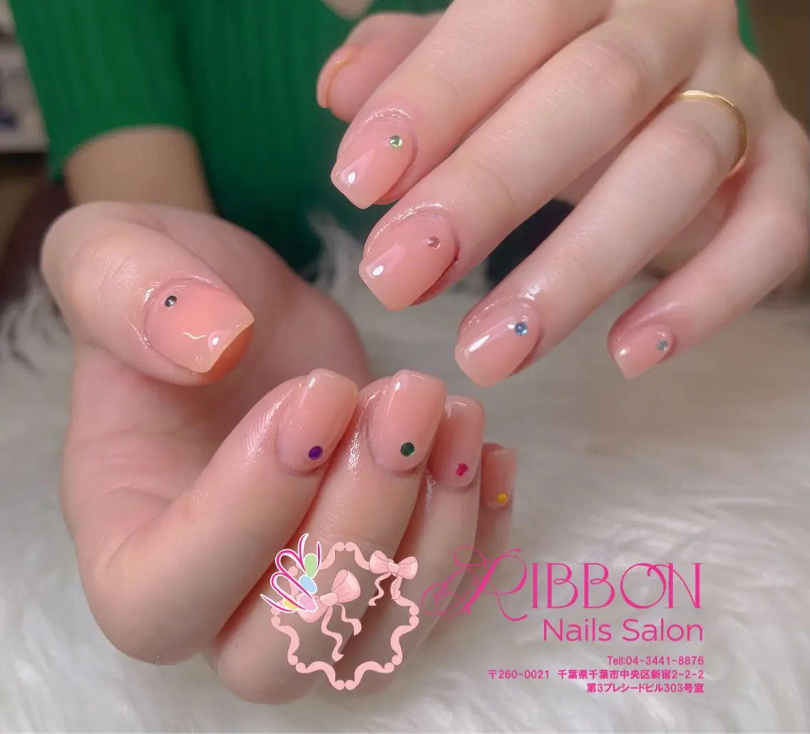 ネイル フレンチネイル ジェルネイル マグネットネイル 持ち込み ニュアンスネイル ハンドネイル Ribbonnail salonのネイルデザイン