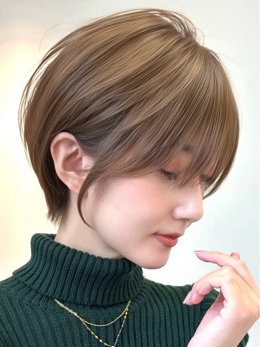 ショート 溝口開世/ショート/ ボブ/レイヤーカットのヘアスタイル