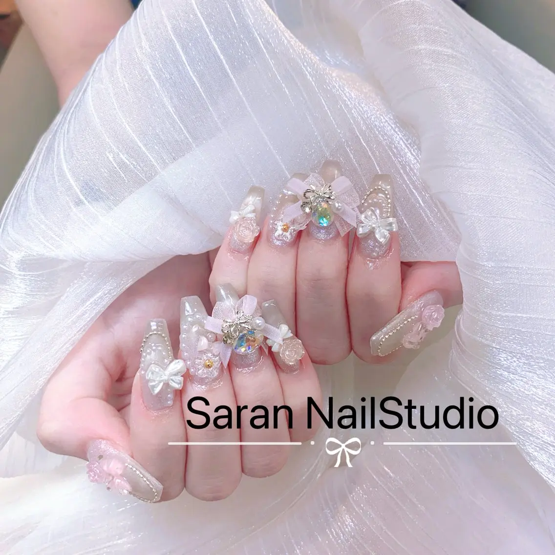 ネイル ハンドネイル miho💦 Saran nailのネイルデザイン