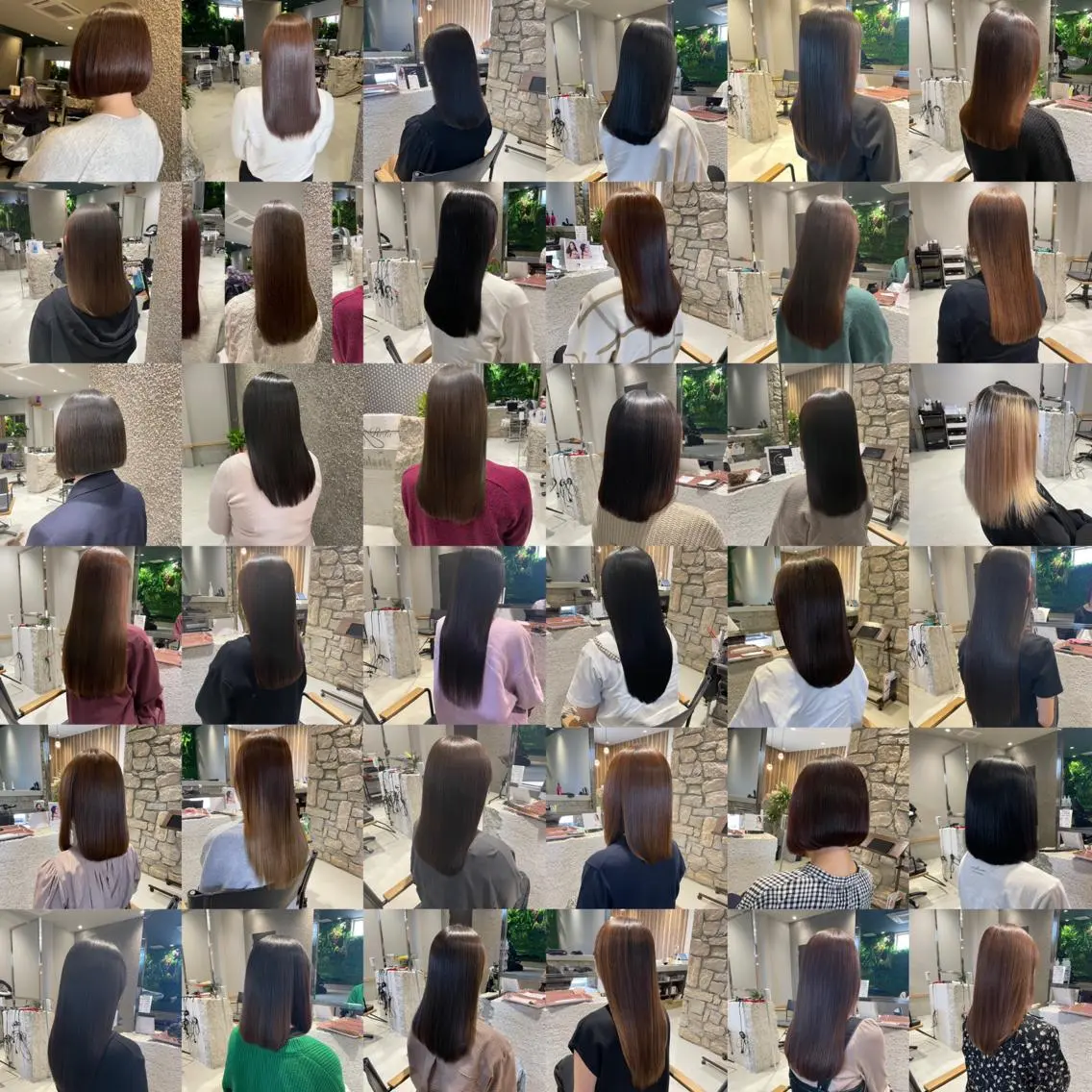 セミロング パーマ イエローカラー 伸ばしかけ 髪質改善 縮毛矯正 トリートメント カット ヘアカラー トリートメント 森田 将志のヘアスタイル