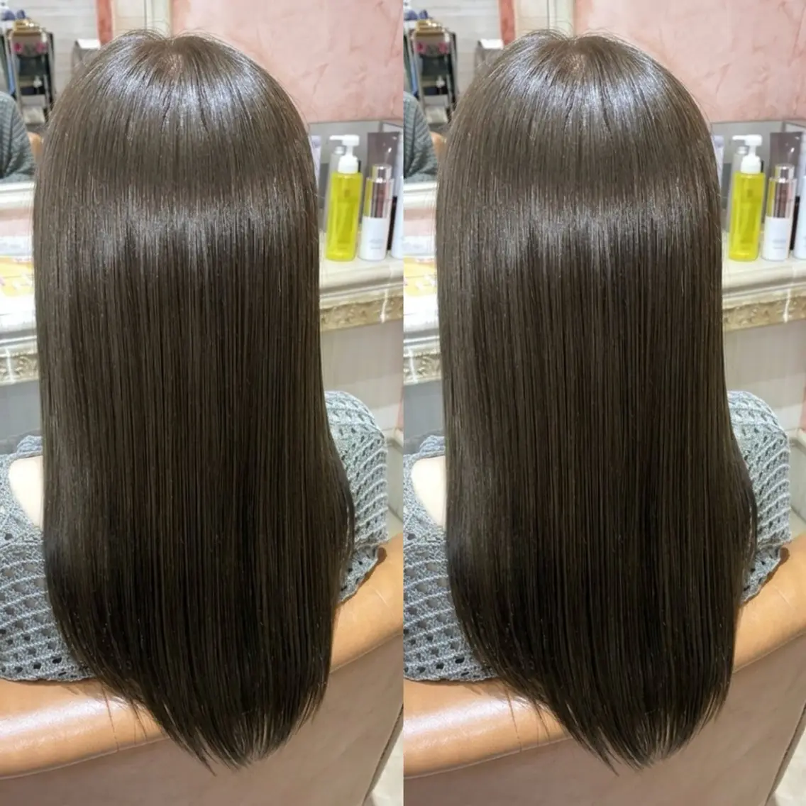 ロング ヘアカラー おおやま たくみのヘアスタイル